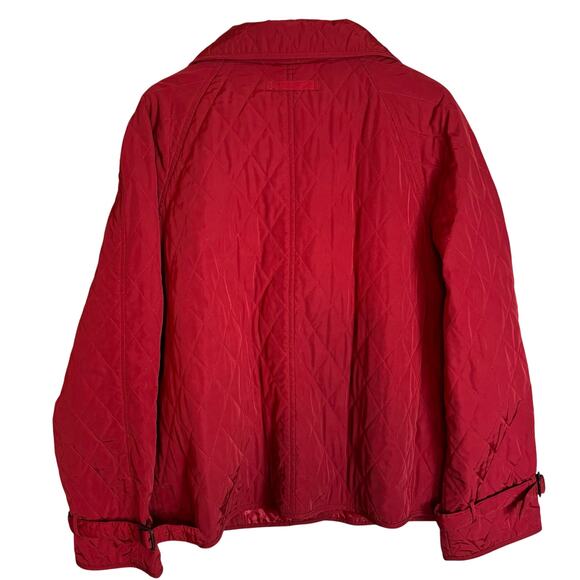 Talbots Coat Women’s XL Red Quilted Minimalist Outdoors Business Casual Preppy - Picture 3 of 11